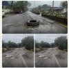 गड्ढे नहीं भरे, बीच सड़क रख दिया टायर! बचेली में क्कङ्खष्ठ और नगरपालिका के 'अनोखे समाधान&Oacute; पर उठे सवाल