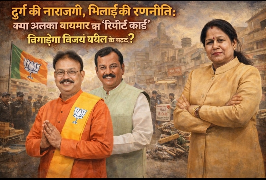 “दुर्ग की नाराज़गी, भिलाई की रणनीति: क्या अलका बाघमार का ‘रिपोर्ट कार्ड’ बिगाड़ेगा विजय बघेल की पसंद?”